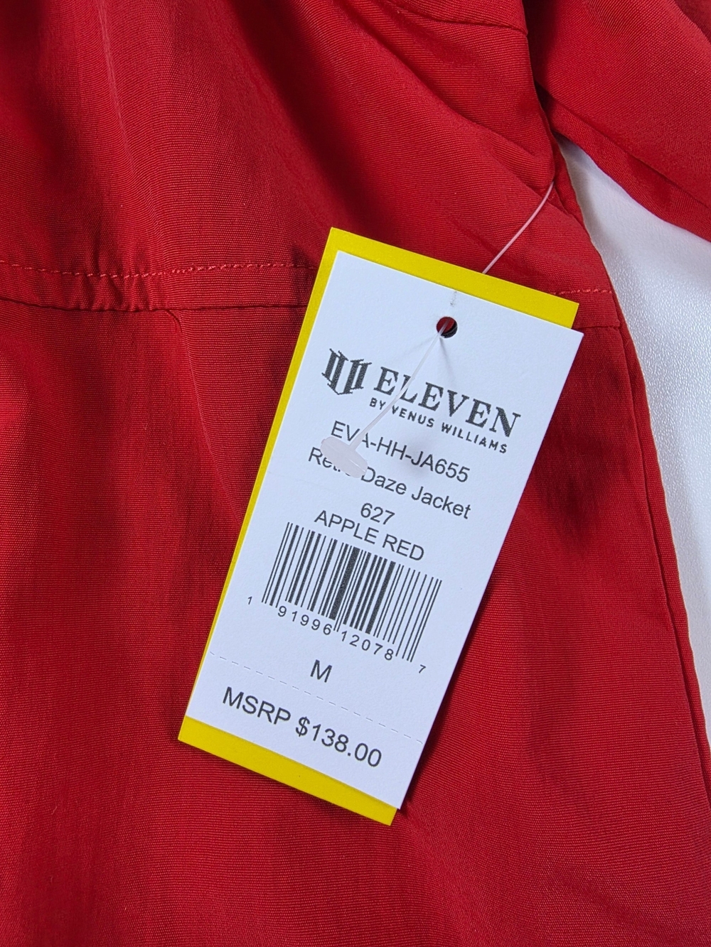 Eleven by Venus Williams Retro Daze Red Hooded Anorak Jacket - Women NWT - Picture 8 of 10